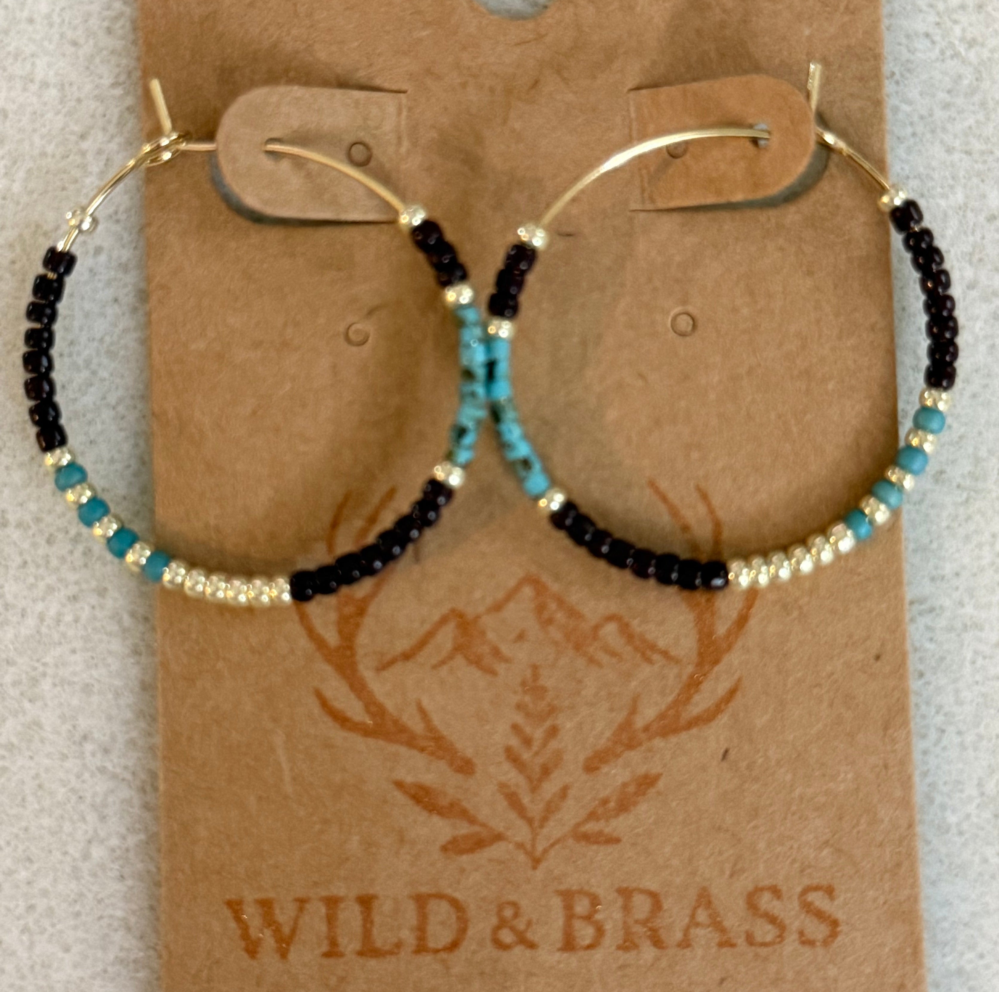 Driftwood 30MM Gold Hoops