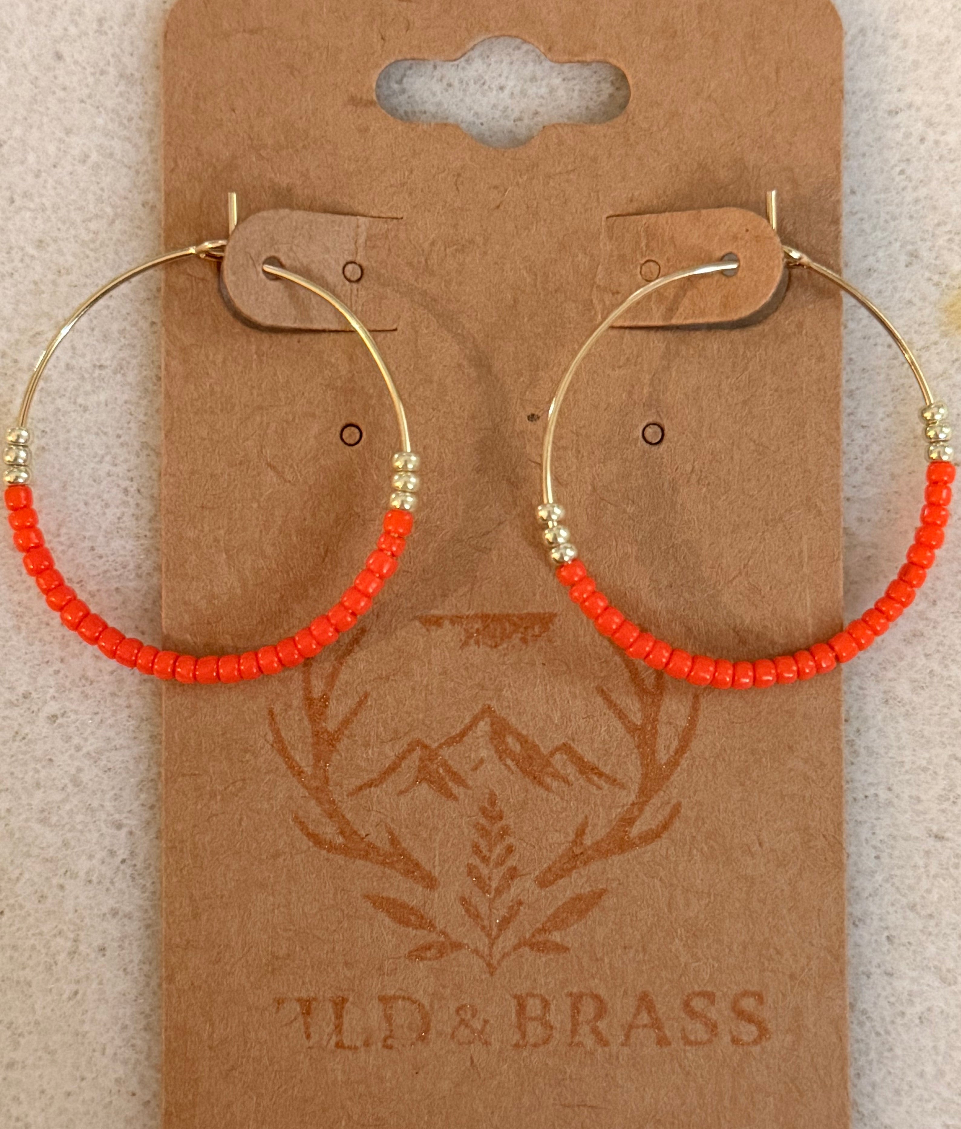 Tangerine Dream 30MM Gold Hoop Earrings